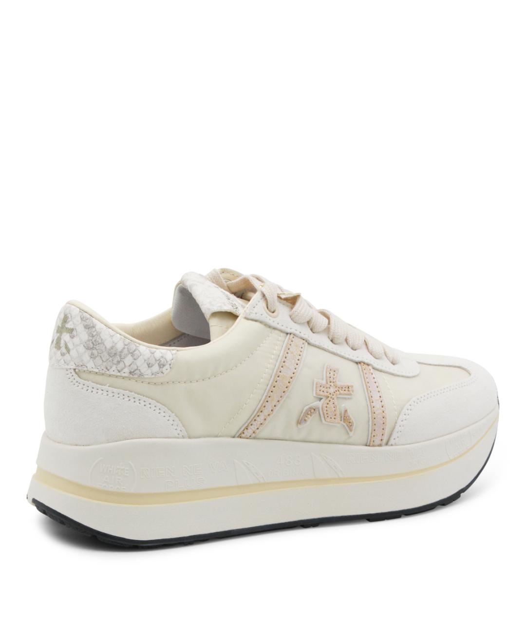 PREMIATA Бежевые замшевые кроссовки, фото 3