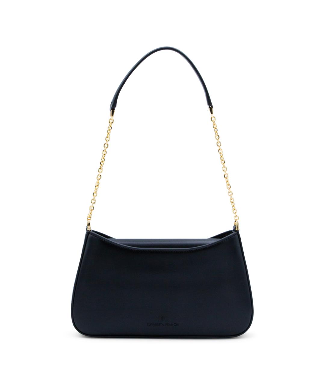 ELISABETTA FRANCHI Черная сумка через плечо, фото 3