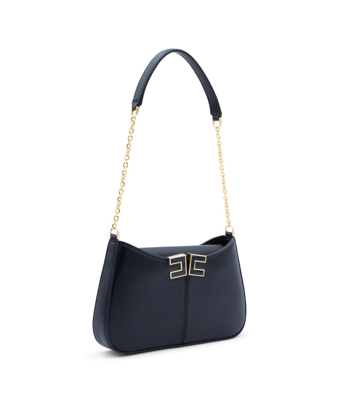 ELISABETTA FRANCHI Черная сумка через плечо, фото 2