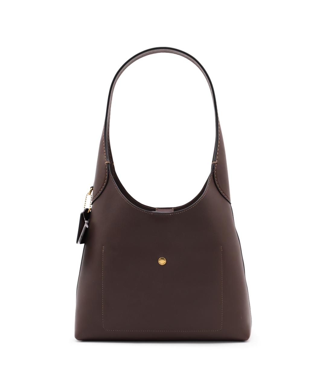 COACH Коричневая кожаная сумка тоут, фото 3