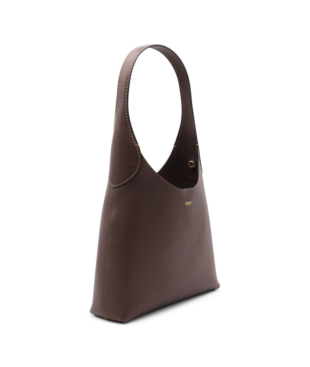 COACH Коричневая кожаная сумка тоут, фото 2