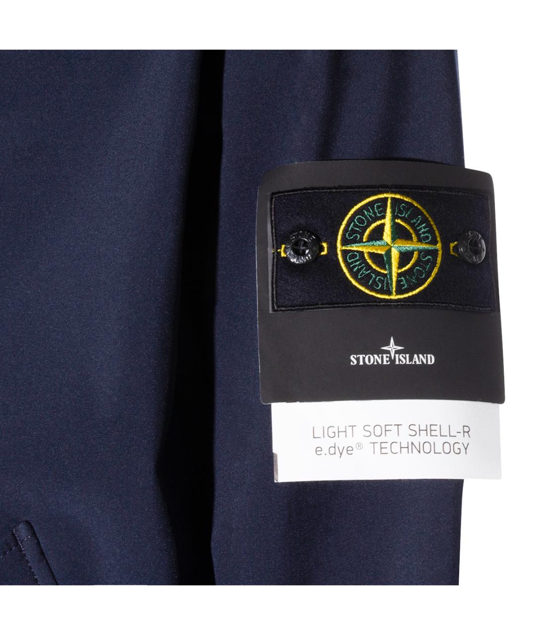 STONE ISLAND Синяя полиэстеровая куртка, фото 4