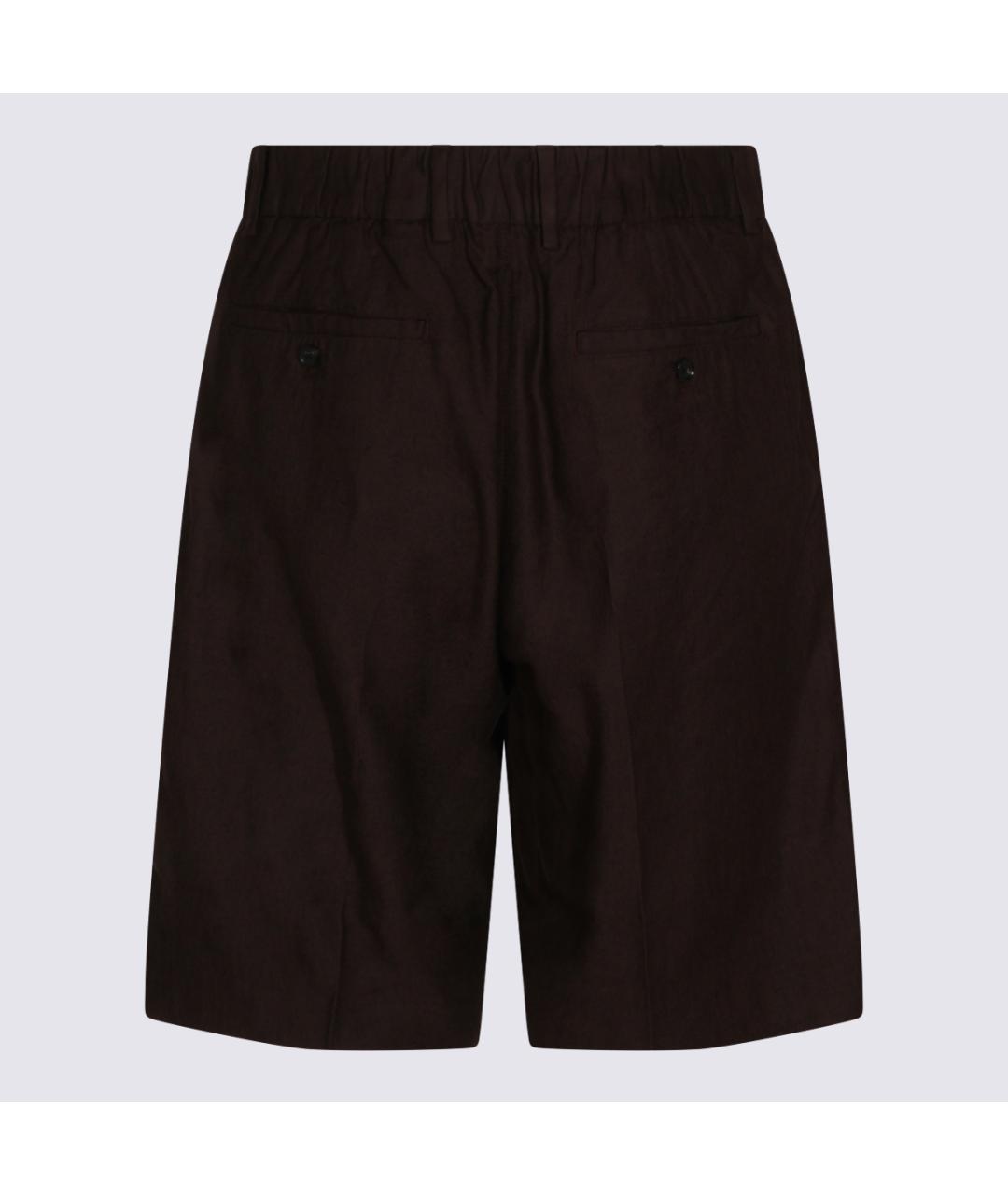 NN.07 Коричневые вискозные шорты, фото 2