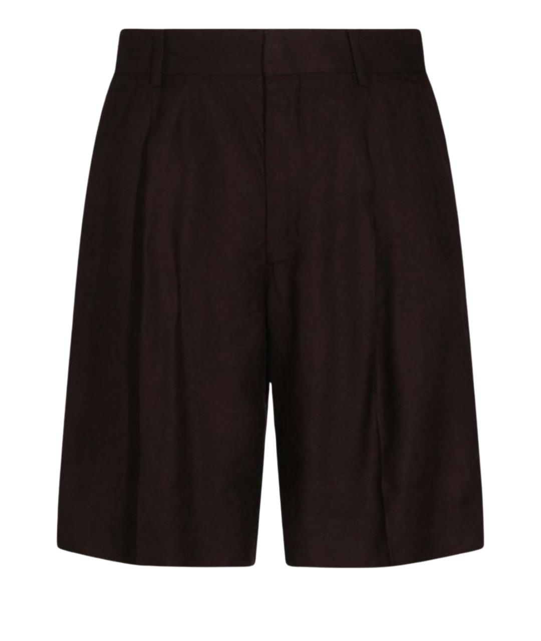 NN.07 Коричневые вискозные шорты, фото 1