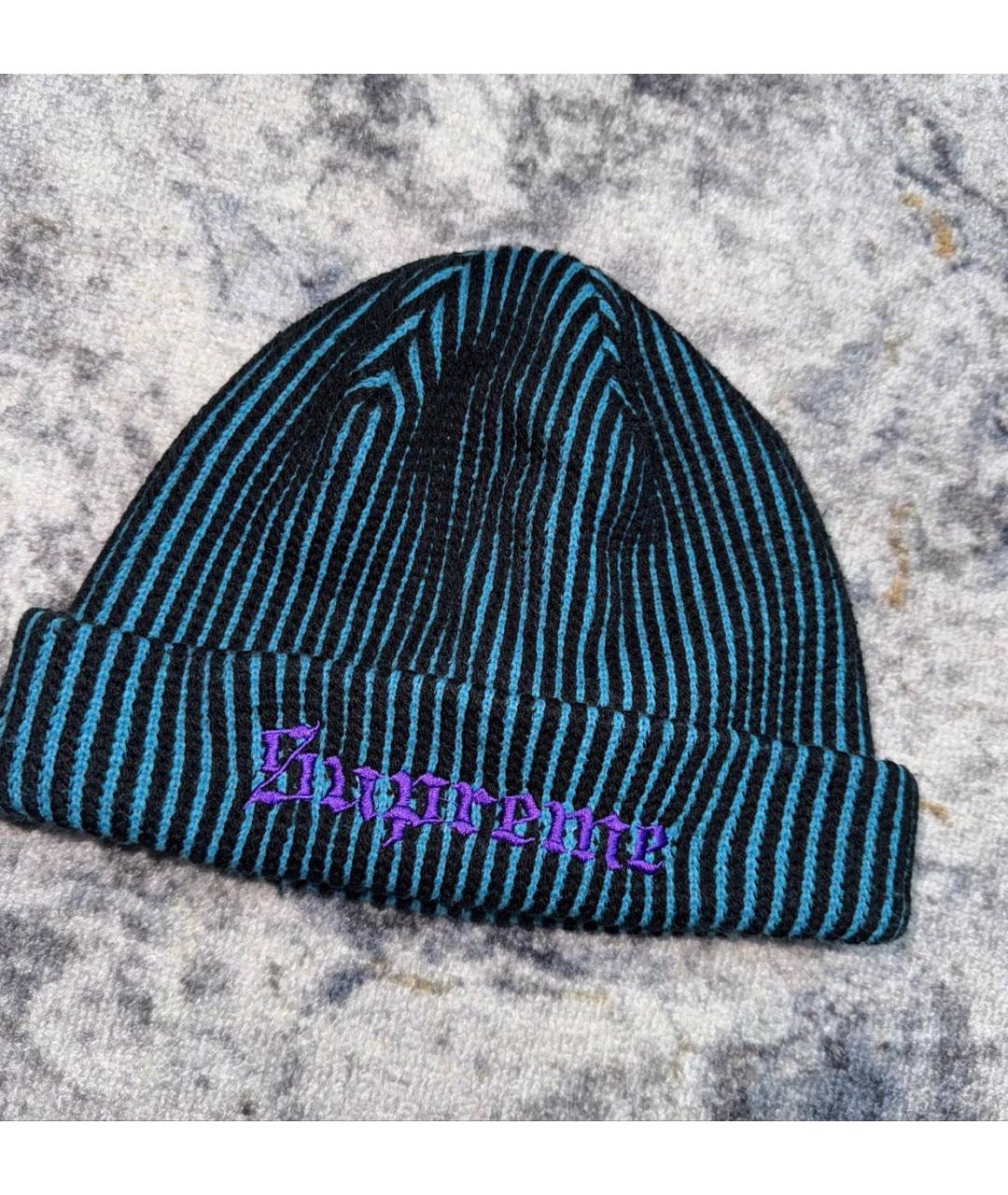 SUPREME Бирюзовая шапка, фото 3