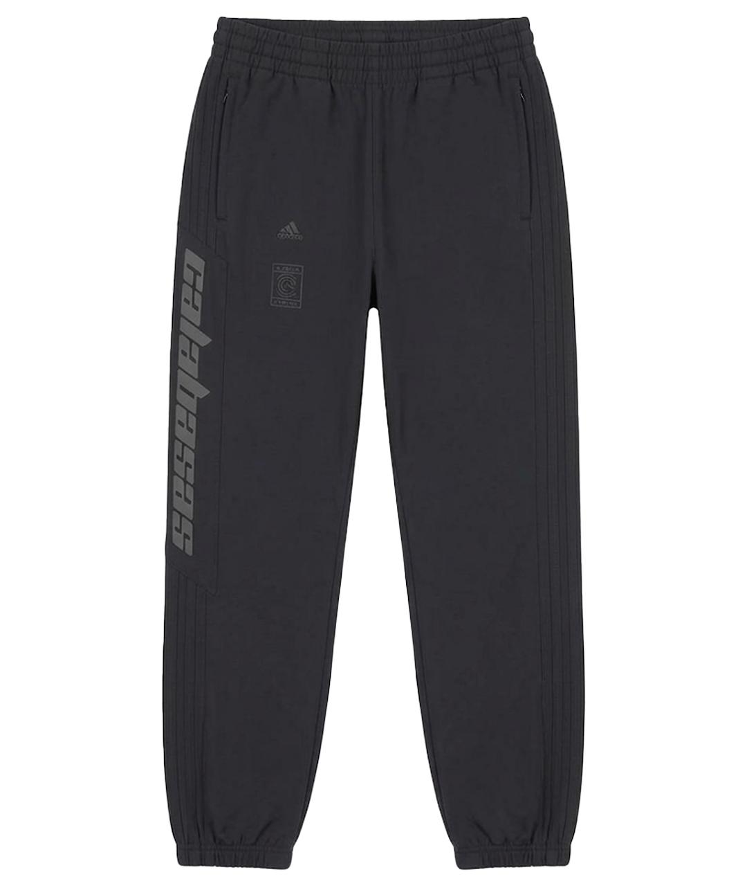 ADIDAS YEEZY Черные синтетические повседневные брюки, фото 1