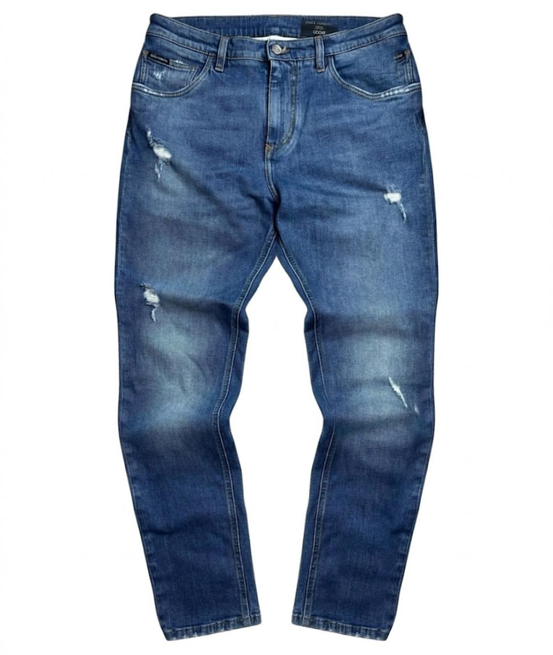 DOLCE&GABBANA Синие хлопковые джинсы, фото 1