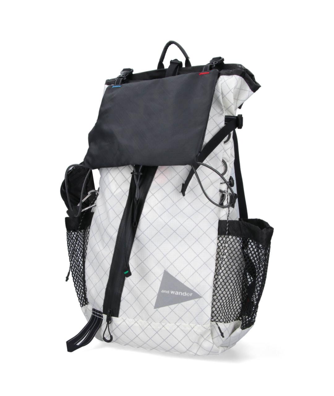 AND WANDER Белый синтетический рюкзак, фото 2