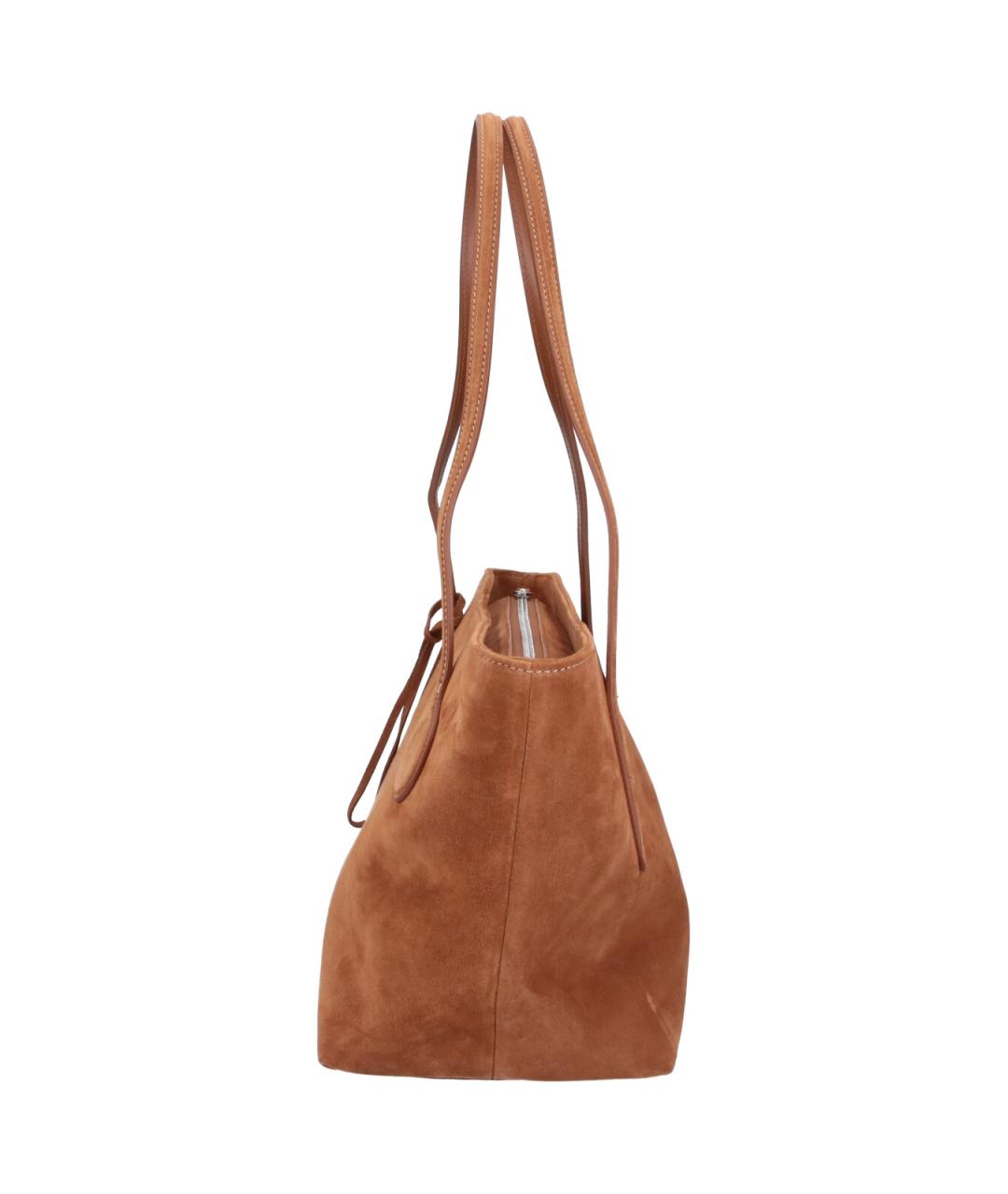 LIFFNER Коричневая замшевая сумка тоут, фото 5