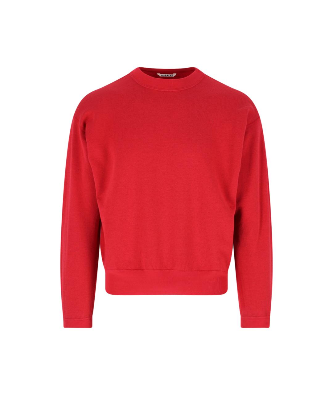 AURALEE Красный хлопковый джемпер / свитер, фото 1