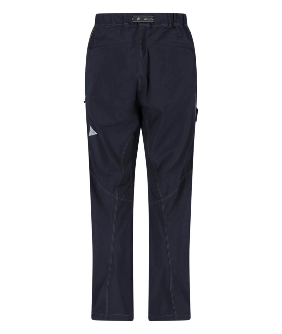 AND WANDER Черные полиамидовые повседневные брюки, фото 2