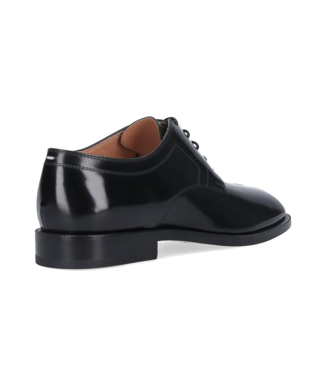 MAISON MARGIELA Черные кожаные туфли, фото 4