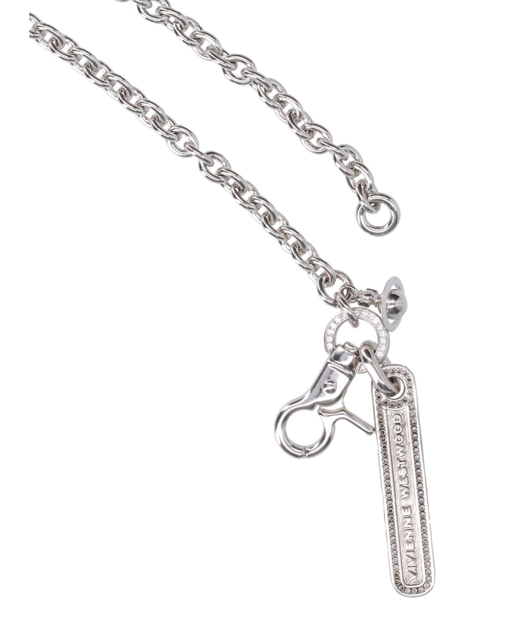 VIVIENNE WESTWOOD Серебряная латунная цепочка, фото 2