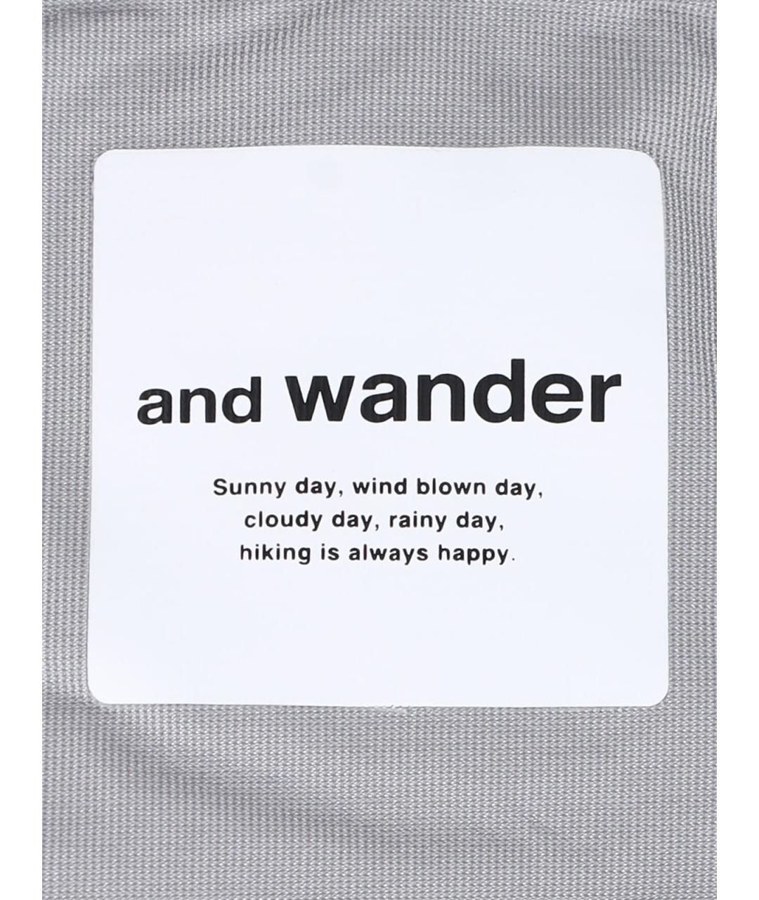 AND WANDER Синяя полиамидовая куртка, фото 5