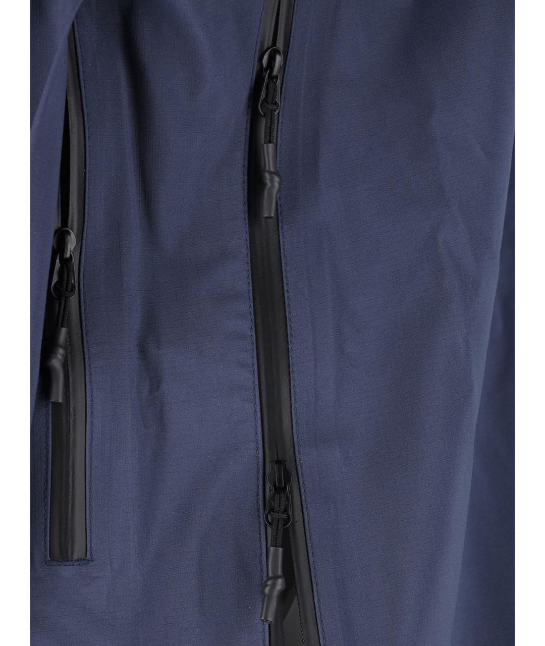 AND WANDER Синяя полиамидовая куртка, фото 3