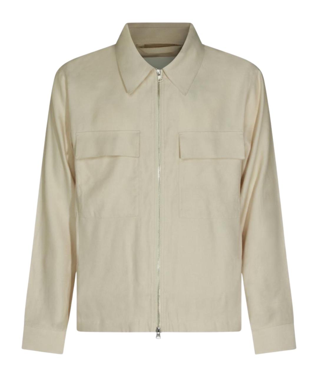 NN.07 Бежевая вискозная куртка, фото 1