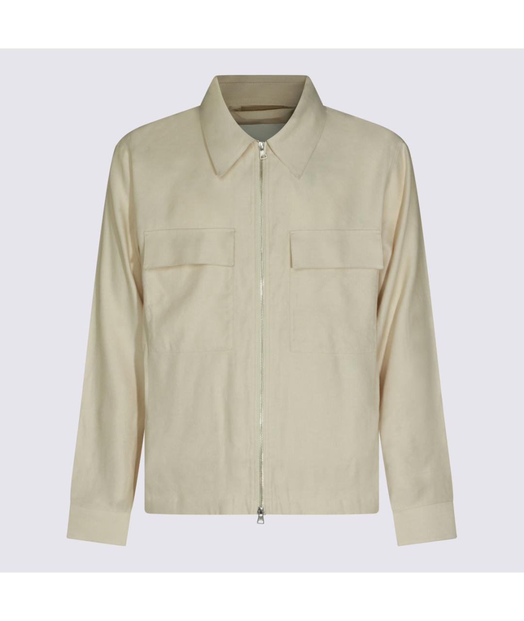 NN.07 Бежевая вискозная куртка, фото 5