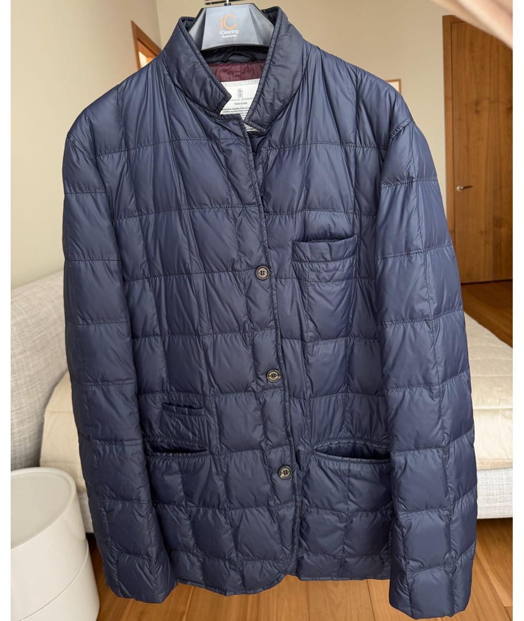 BRUNELLO CUCINELLI Темно-синяя куртка, фото 7