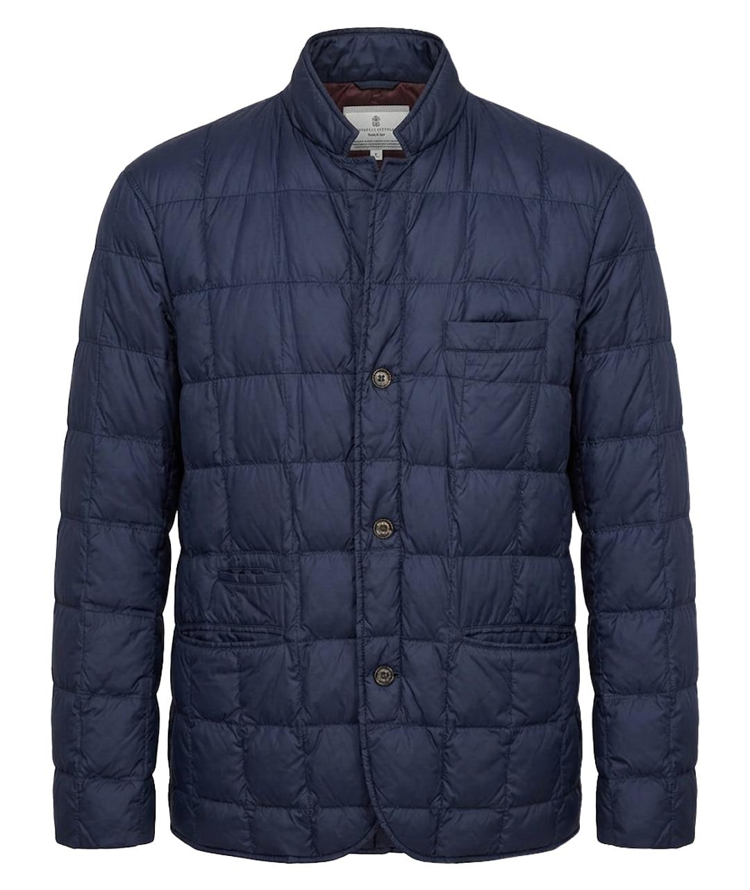 BRUNELLO CUCINELLI Темно-синяя куртка, фото 1