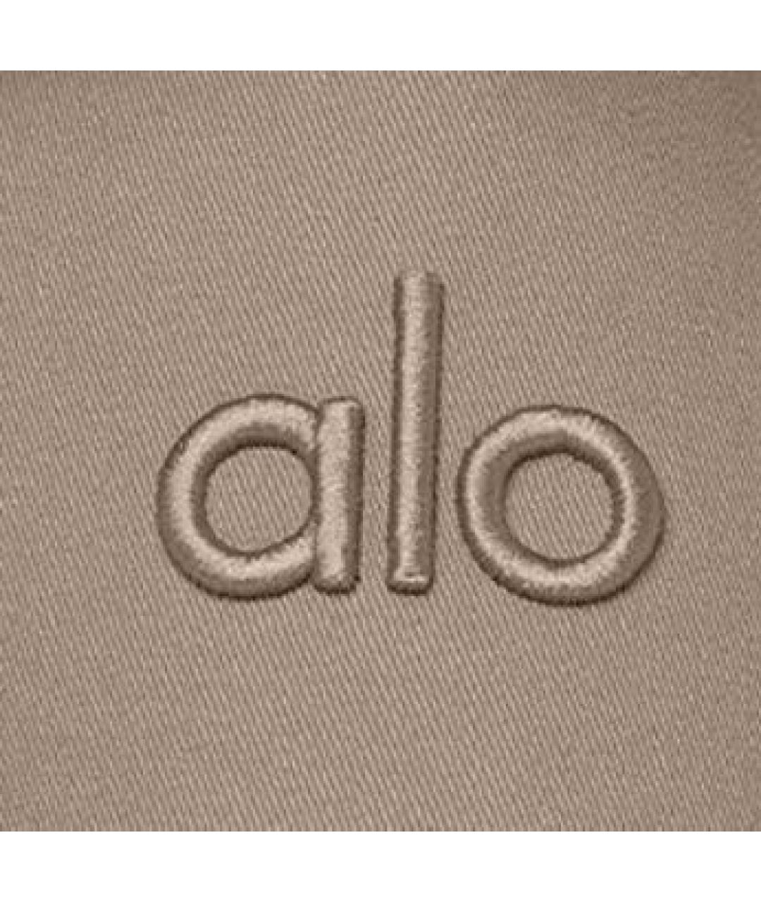 ALO YOGA Бежевая хлопковая кепка, фото 4