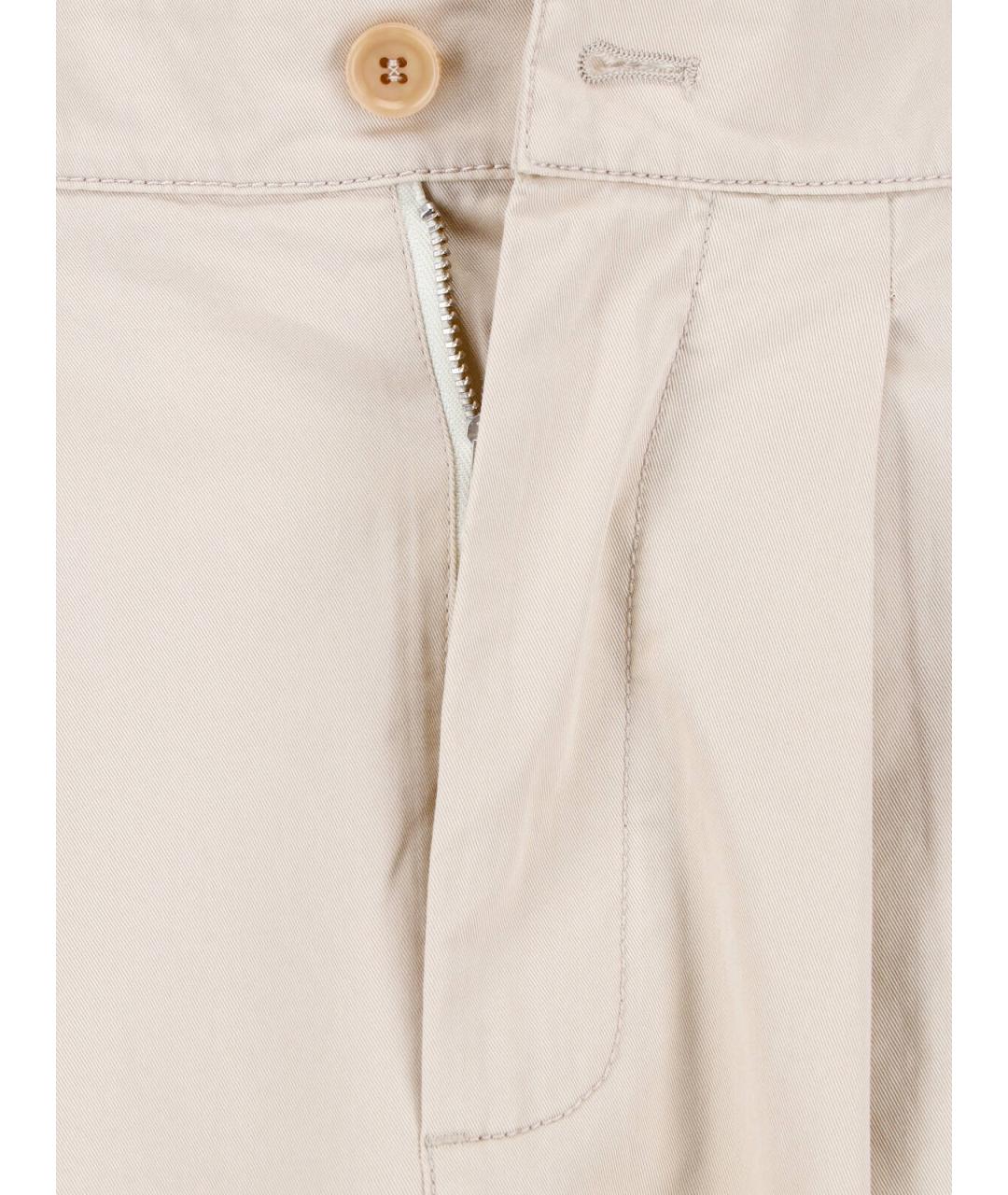 ASPESI Бежевая хлопковая юбка миди, фото 5