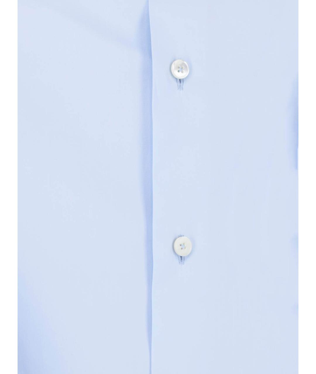 JIL SANDER Синяя хлопковая рубашка, фото 5