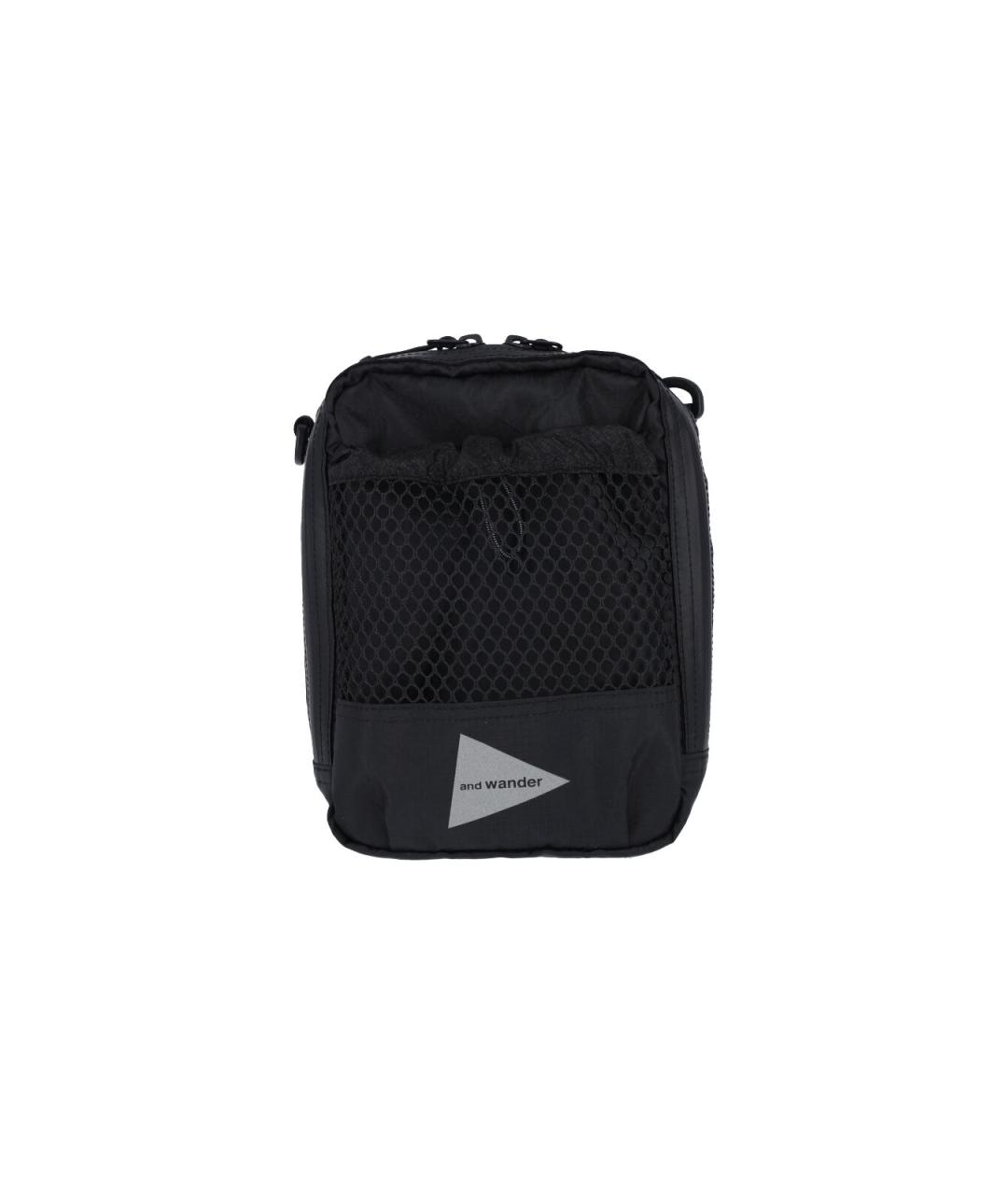 AND WANDER Черная синтетическая барсетка, фото 1