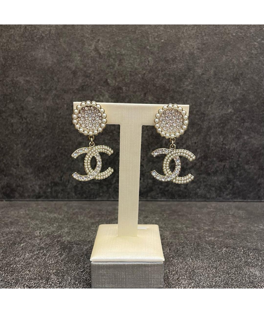 CHANEL Серебряные серьги, фото 2