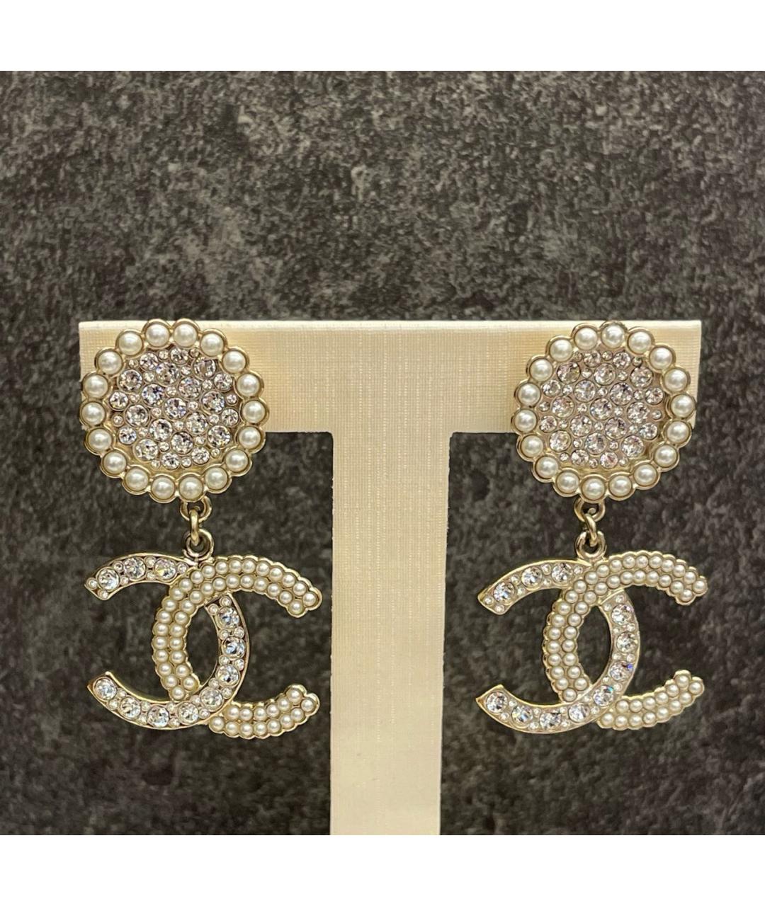 CHANEL Серебряные серьги, фото 3