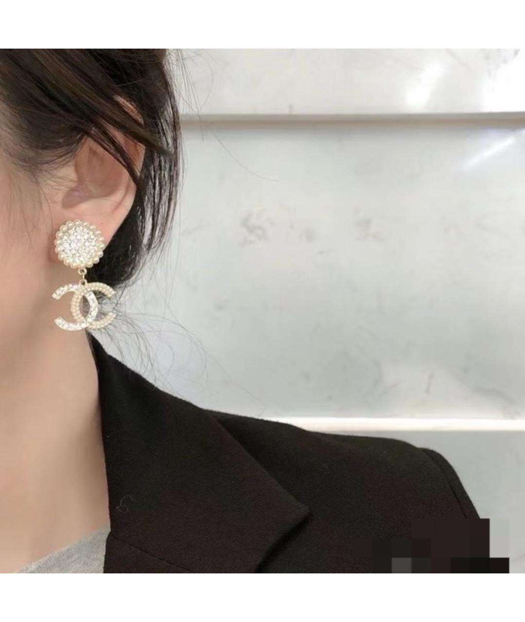 CHANEL Серебряные серьги, фото 8