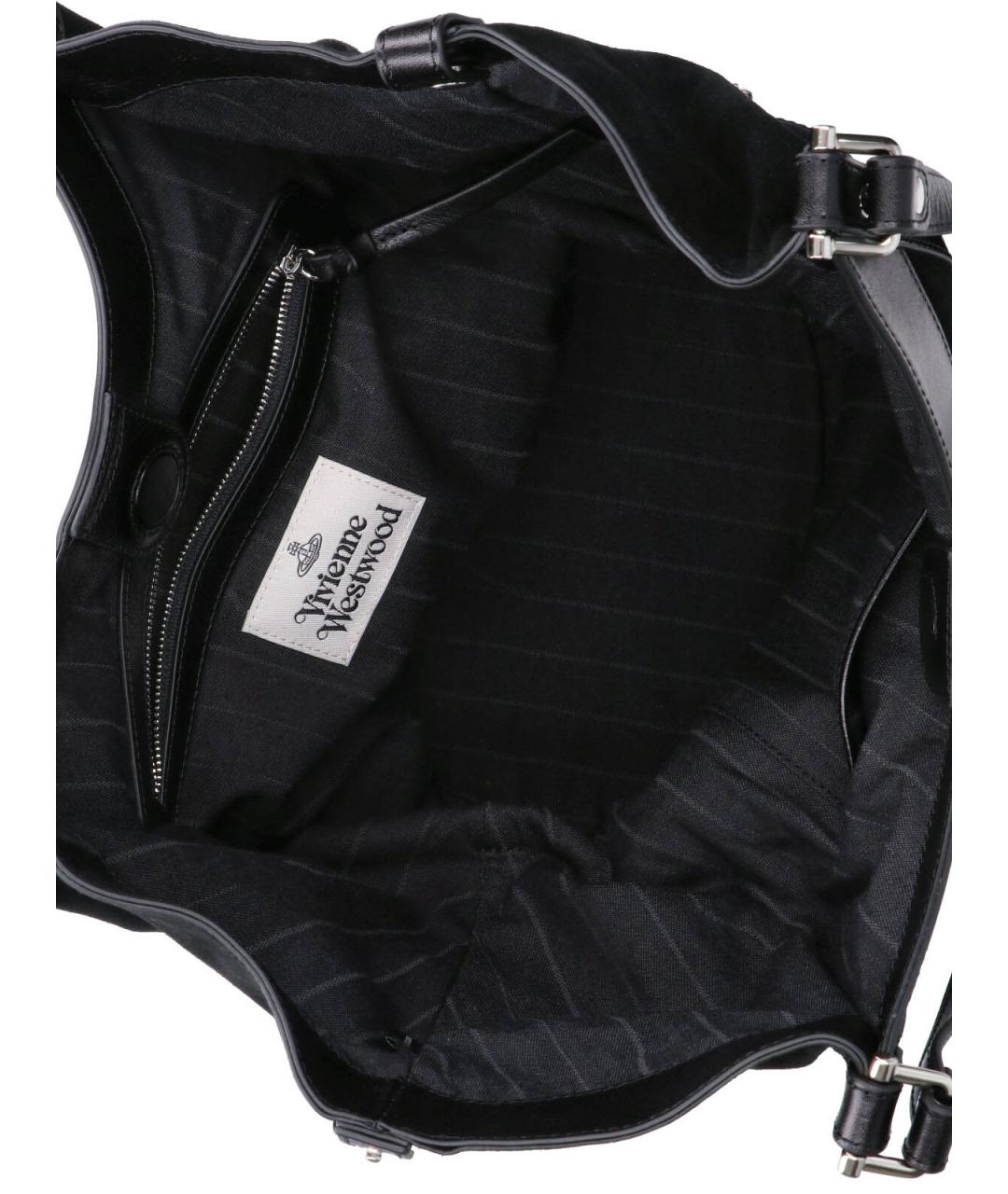 VIVIENNE WESTWOOD Черная сумка тоут, фото 4