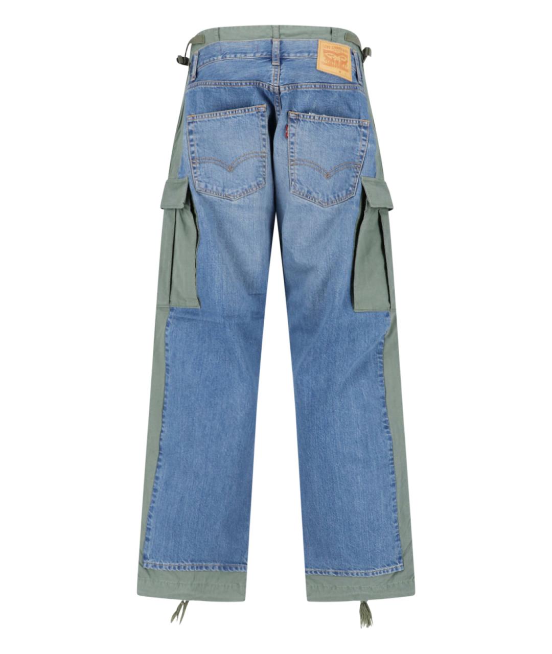 JUNYA WATANABE Синие хлопковые прямые джинсы, фото 2