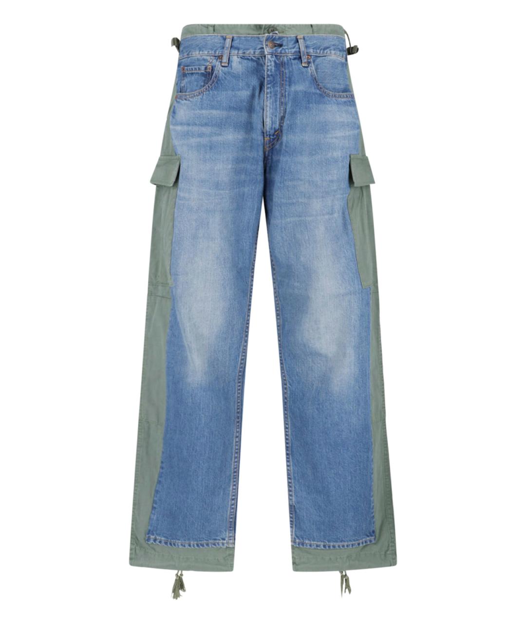 JUNYA WATANABE Синие хлопковые прямые джинсы, фото 1