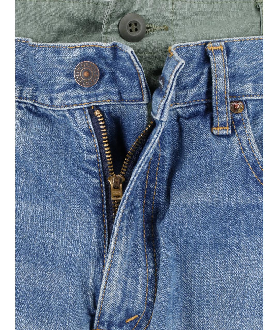 JUNYA WATANABE Синие хлопковые прямые джинсы, фото 5