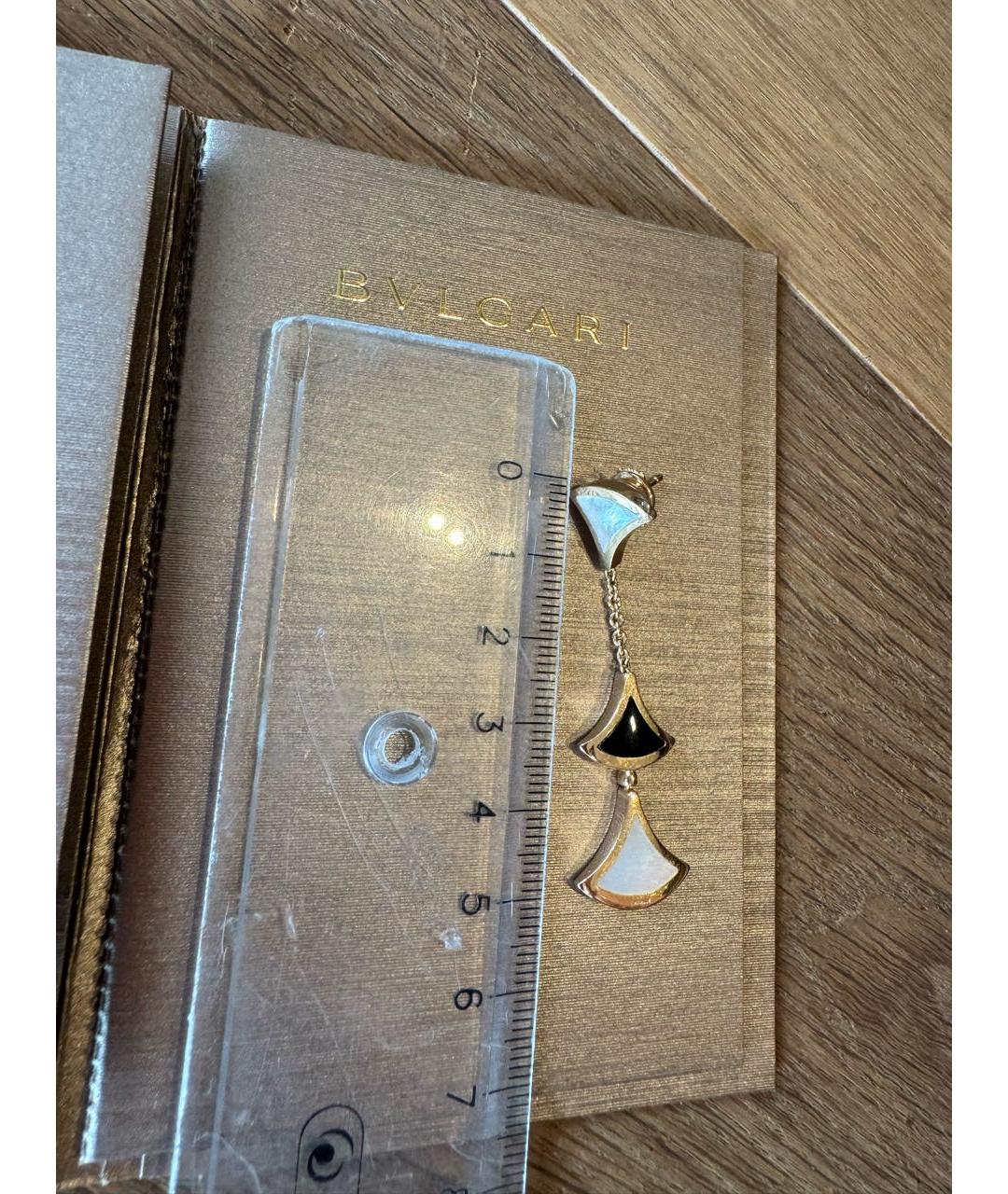 BVLGARI Золотые серьги из розового золота, фото 4