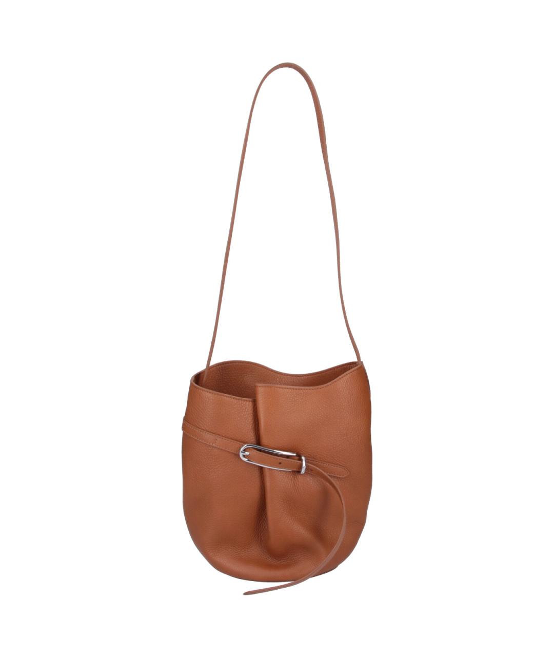 LIFFNER Коричневая кожаная сумка через плечо, фото 1