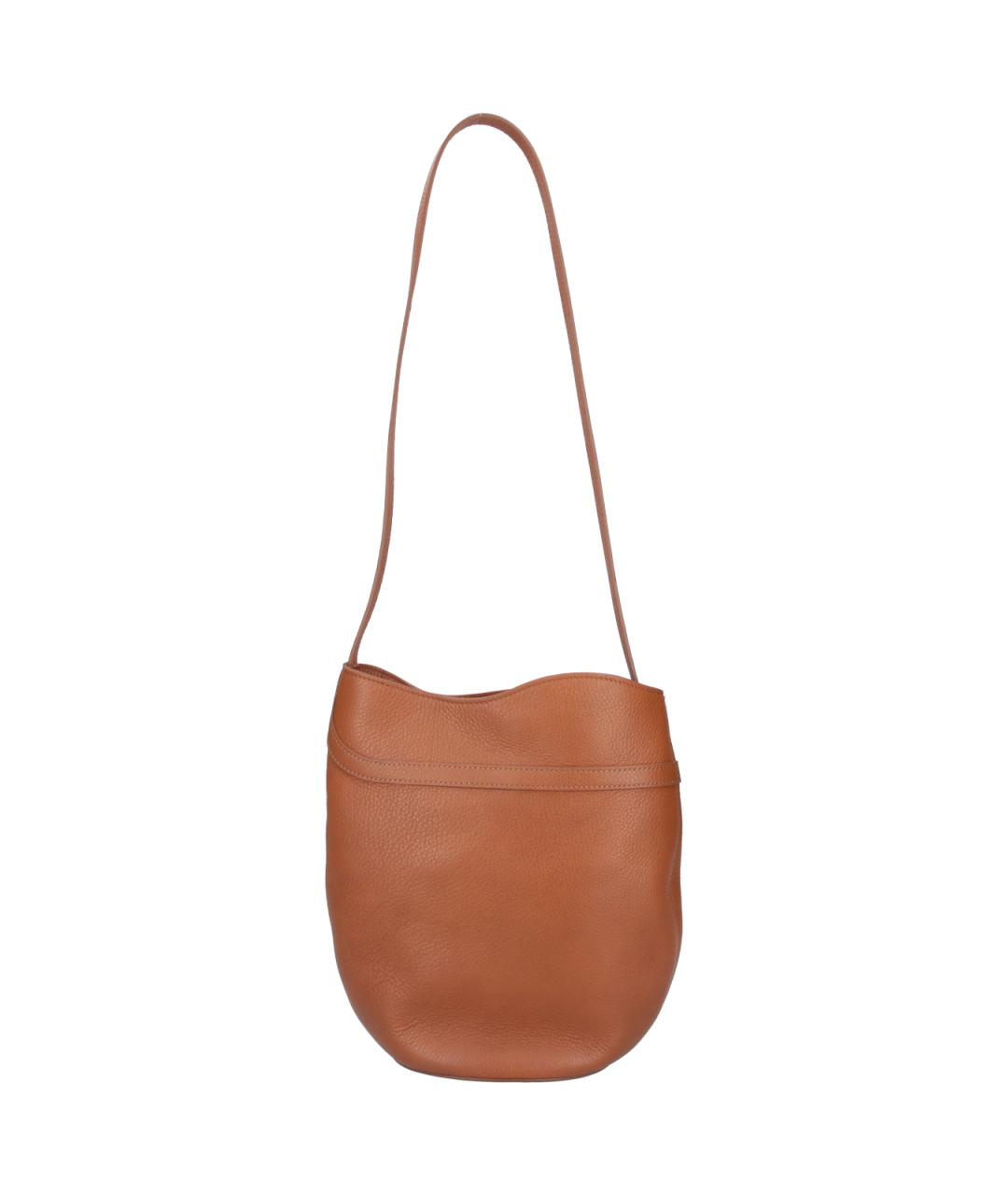 LIFFNER Коричневая кожаная сумка через плечо, фото 3