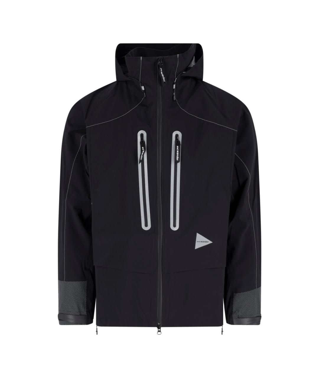 AND WANDER Черная полиамидовая куртка, фото 1