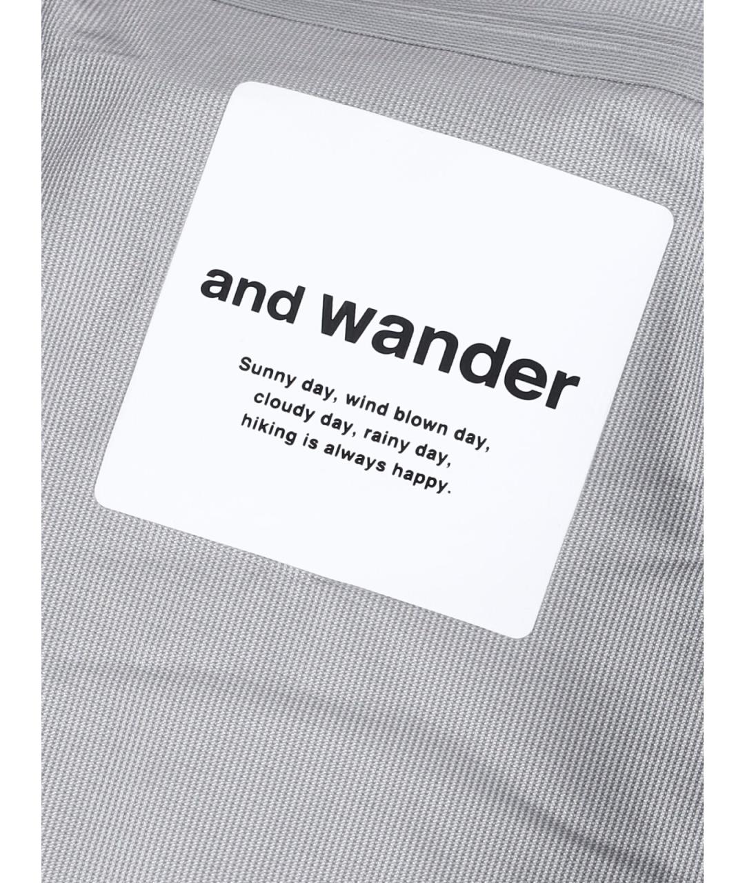 AND WANDER Черная полиамидовая куртка, фото 4