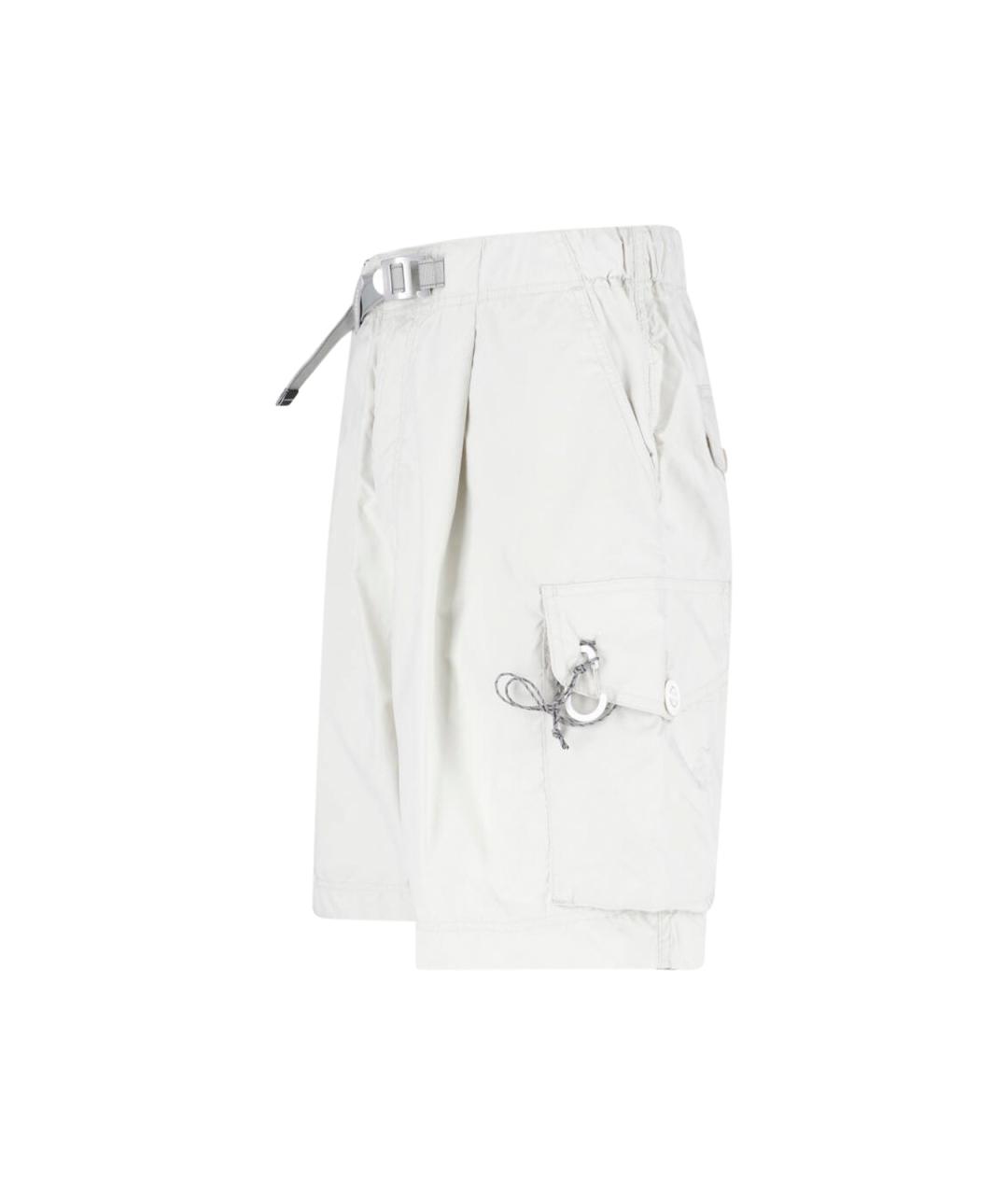 AND WANDER Белые полиэстеровые шорты, фото 3