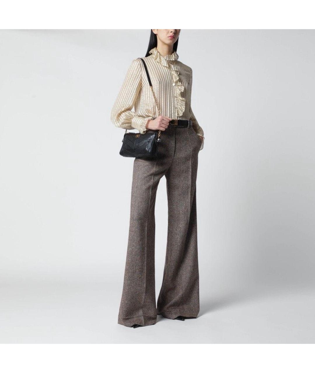 VALENTINO Черная кожаная сумка через плечо, фото 6