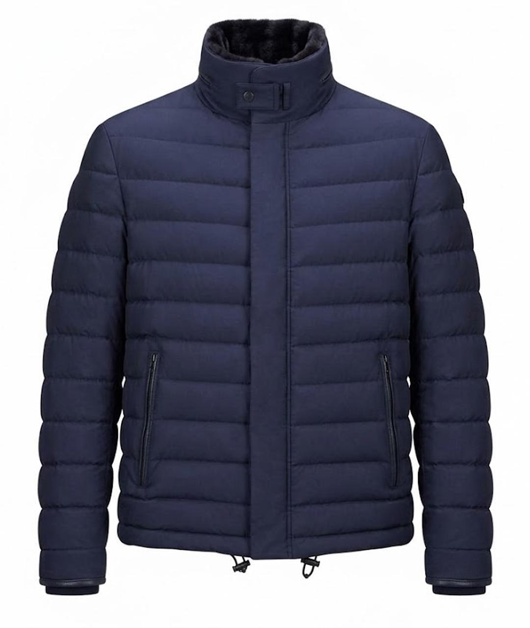 BRIONI Темно-синяя шерстяная куртка, фото 1