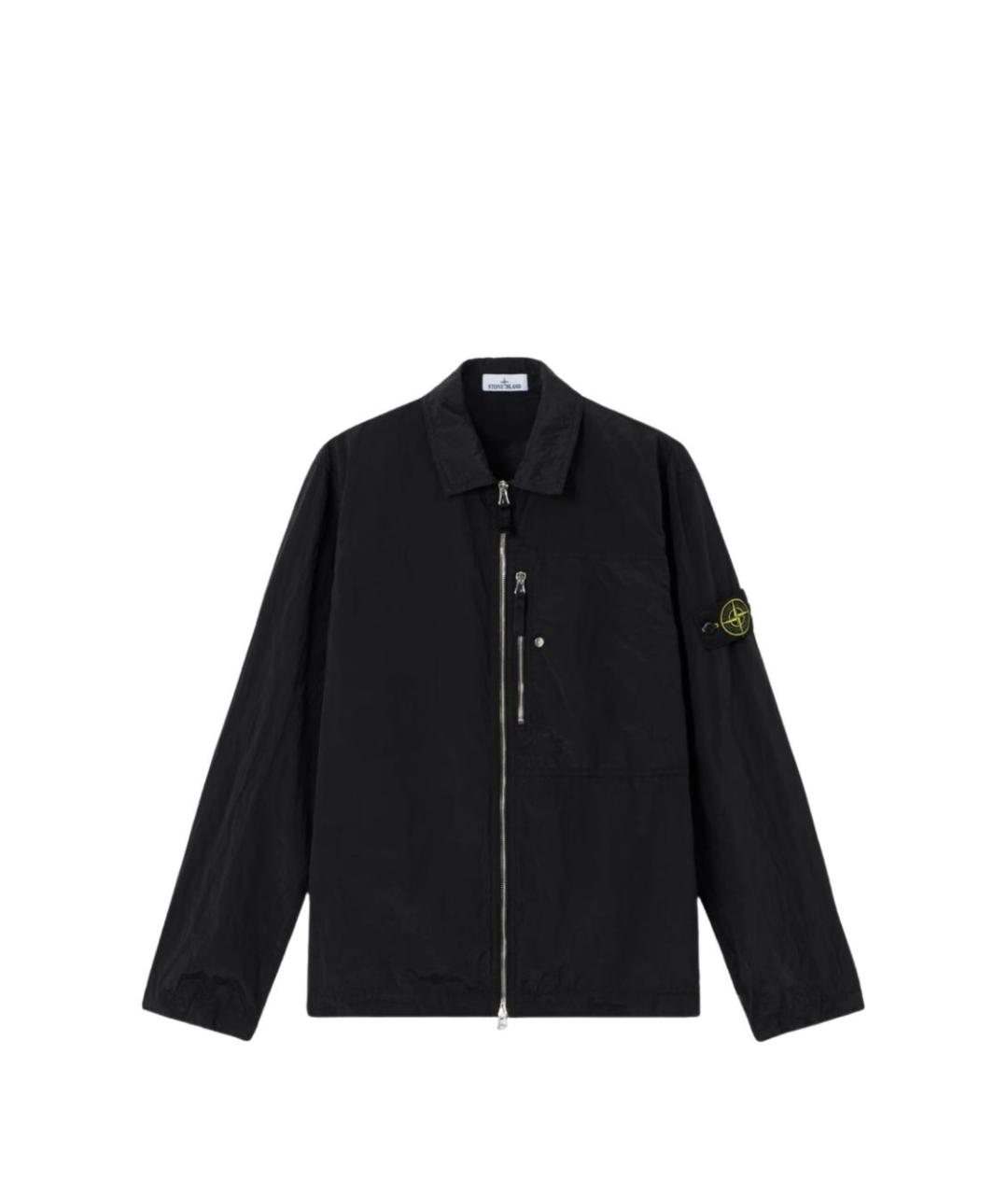 STONE ISLAND Черная полиамидовая куртка, фото 1