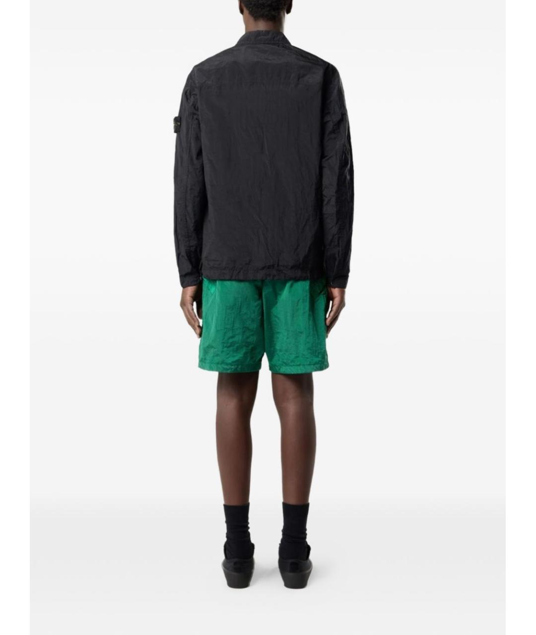 STONE ISLAND Черная полиамидовая куртка, фото 5