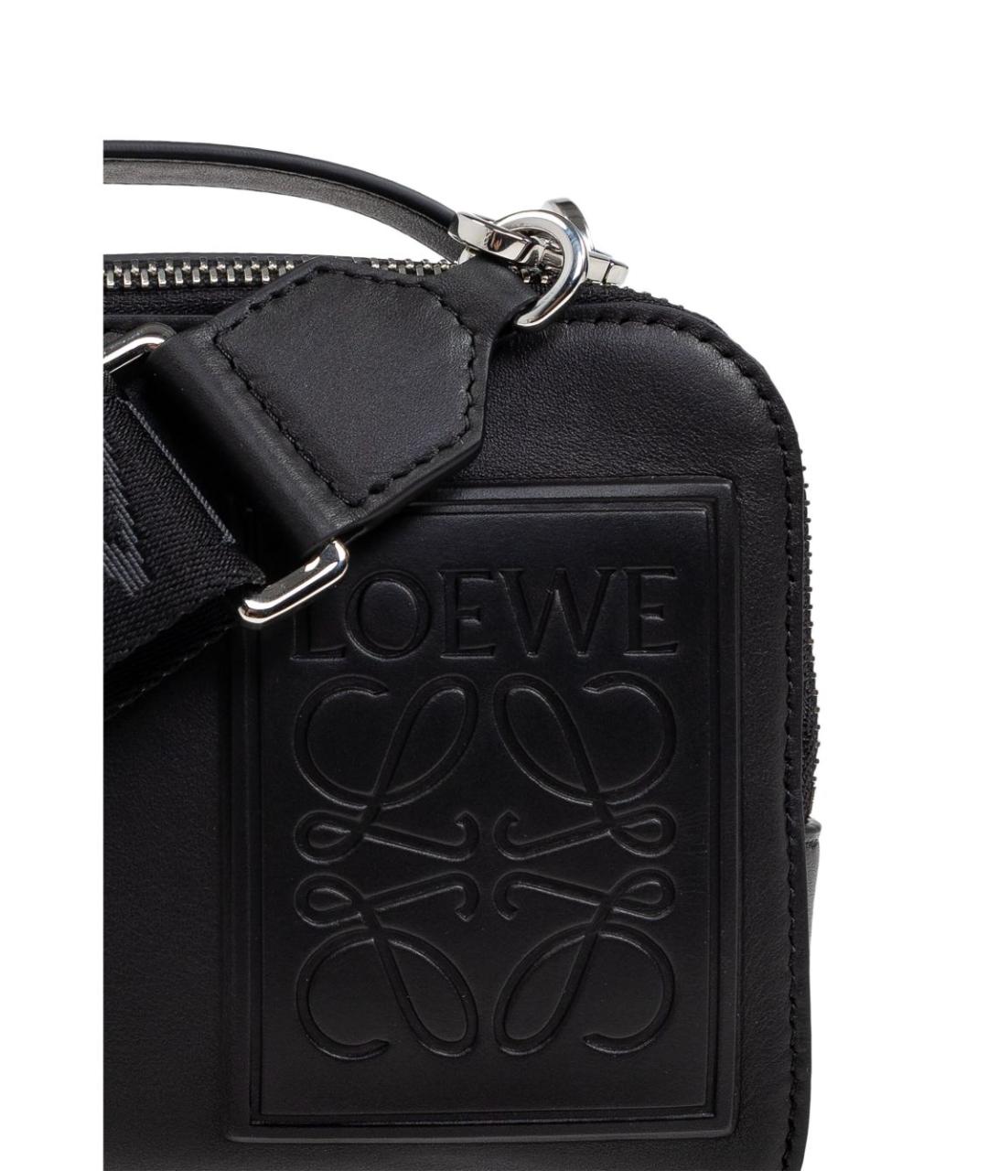 LOEWE Черная кожаная сумка на плечо, фото 5