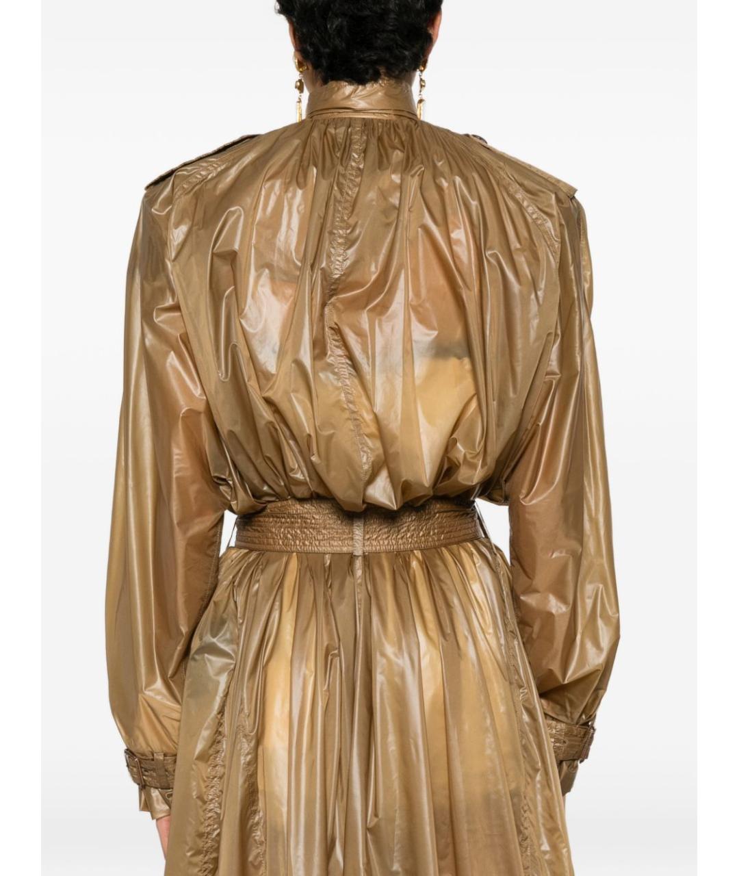 SAINT LAURENT Коричневый тренч/плащ, фото 3