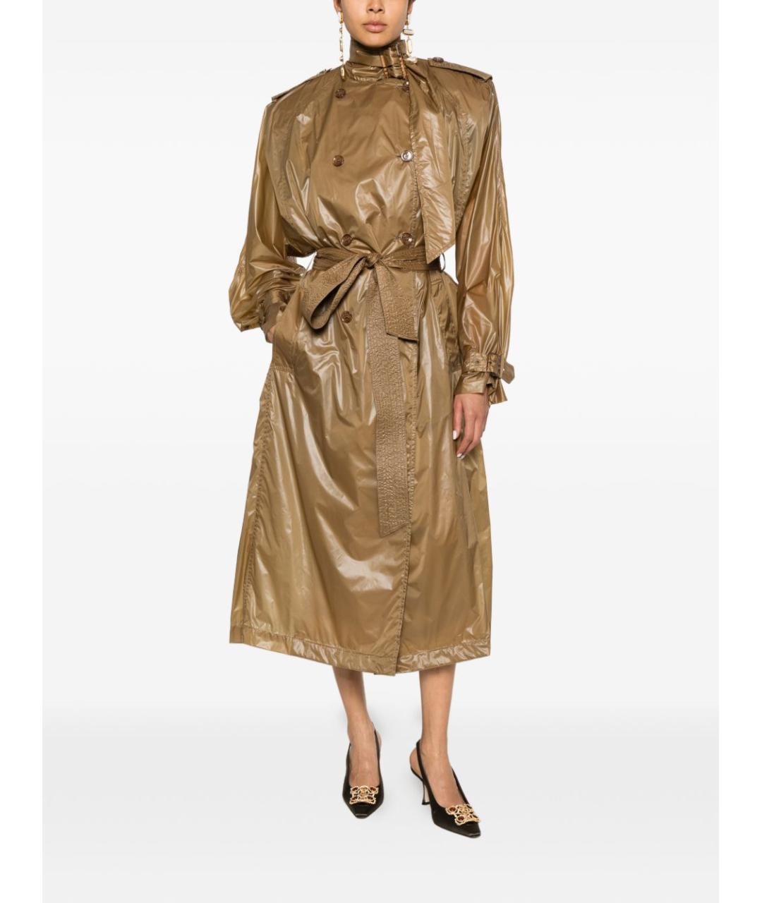 SAINT LAURENT Коричневый тренч/плащ, фото 2