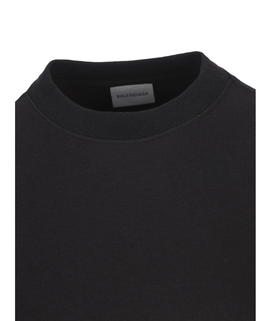 BALENCIAGA Черная футболка, фото 2