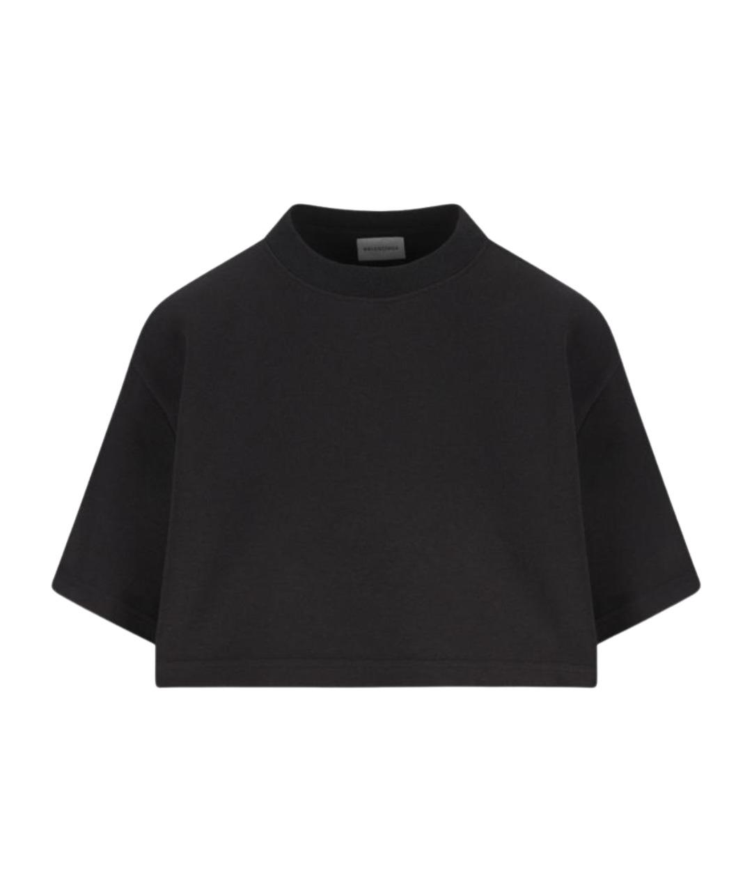 BALENCIAGA Черная футболка, фото 1