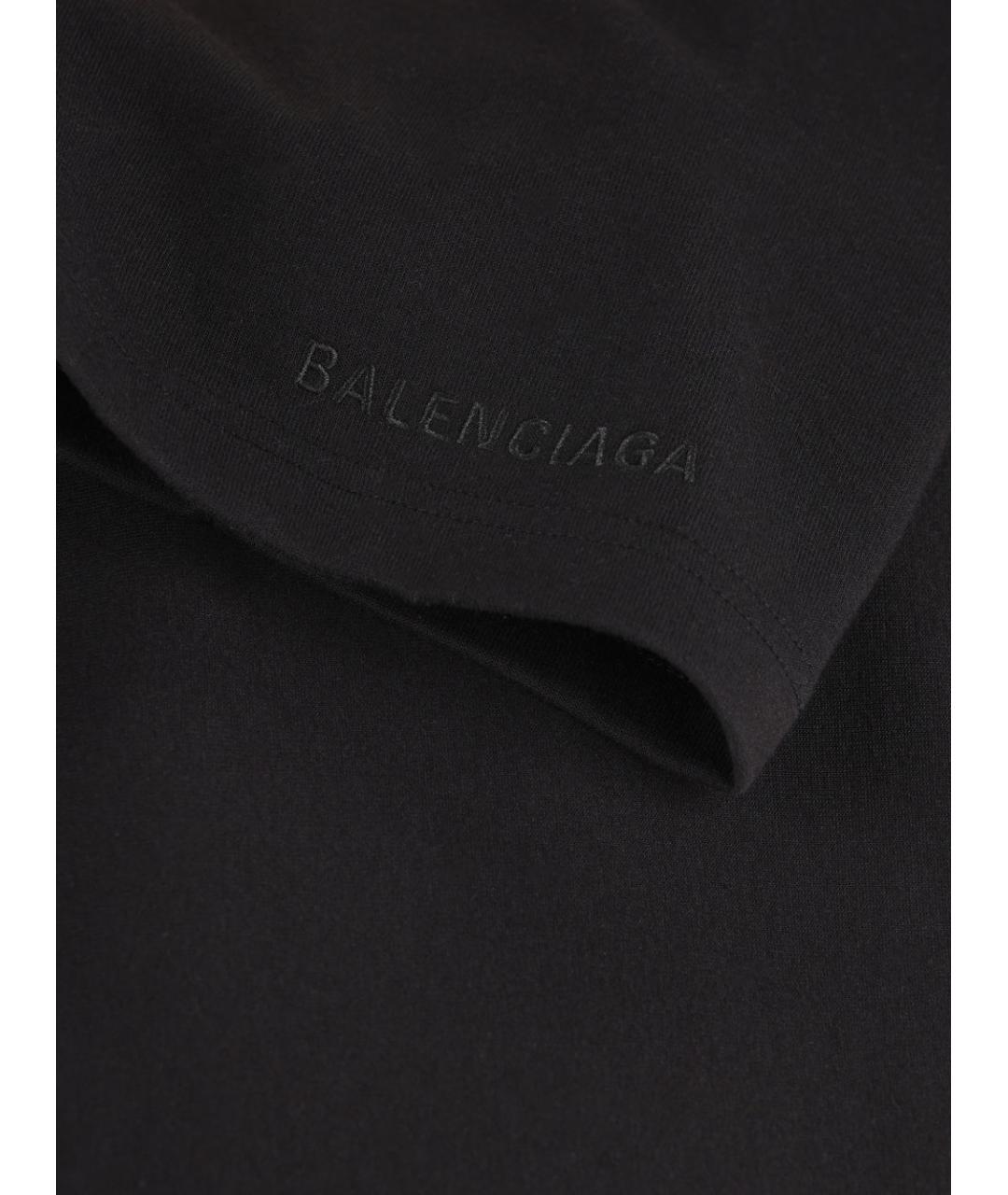 BALENCIAGA Черная футболка, фото 3